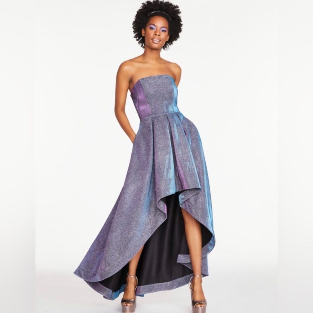 NWT Speechless Purple Blue Color Changing whimsigoth high low prom dress size 5